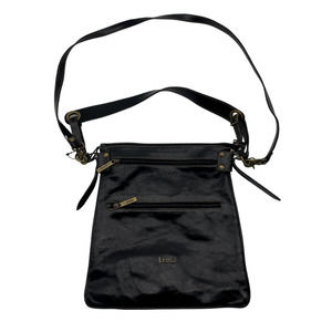 Leblu Black Leather Crossbody Bag